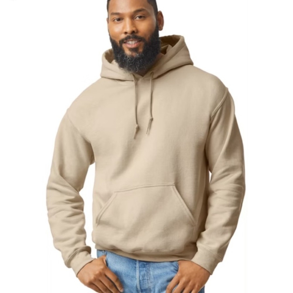 American Eagle Outfitters‎ Mens Tan Hoodie Pullover Fleece-Lined Size Large NWT